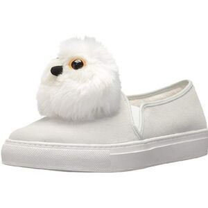KATY Perry Owl Slip On Sneaker Shoe White Clarissa